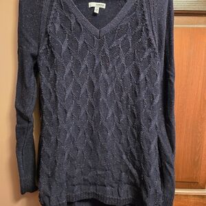 Sonoma Women's Dark Knit V-Neck Sweater